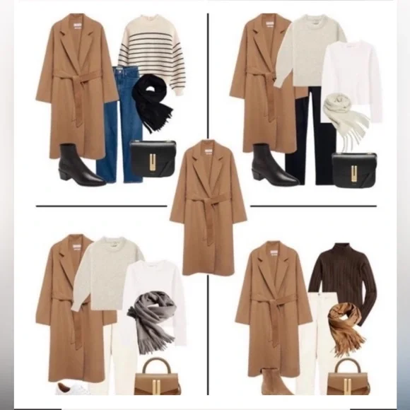 ZARA DOUBLE FACED WOOL BLEND COAT ZW COLLECTION NWT